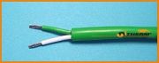 PVC NiCr-Ni (K) 2x1,50 mm  7,2 mm grn