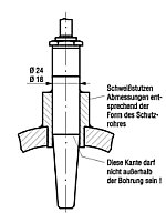 Schweistutzen  24G6  30 mm L= 30 mm 